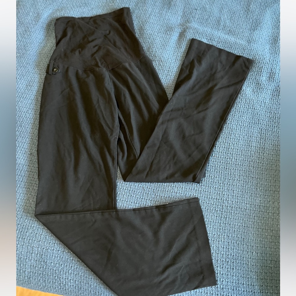 Black maternity work slacks pants